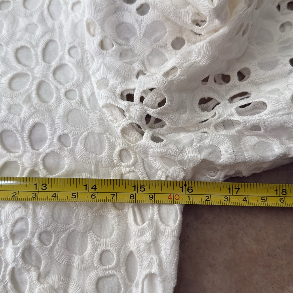 Eliza J White Sheath Dress with Bishop Sleeves - Picture 7 of 7